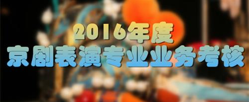 啊啊逼逼被操的啊爽视频国家京剧院2016年度京剧表演专业业务考...